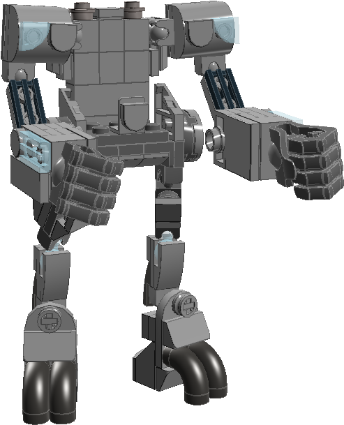 Lego - Mecha (735x879), Png Download