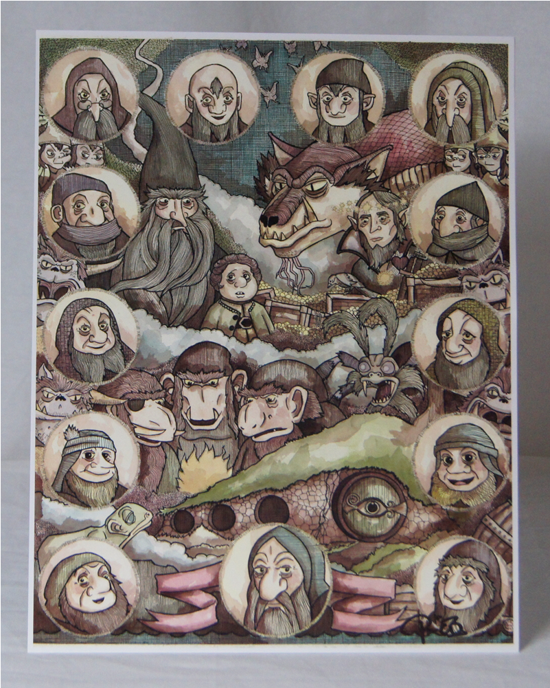 Hobbit - Painting (1000x1000), Png Download