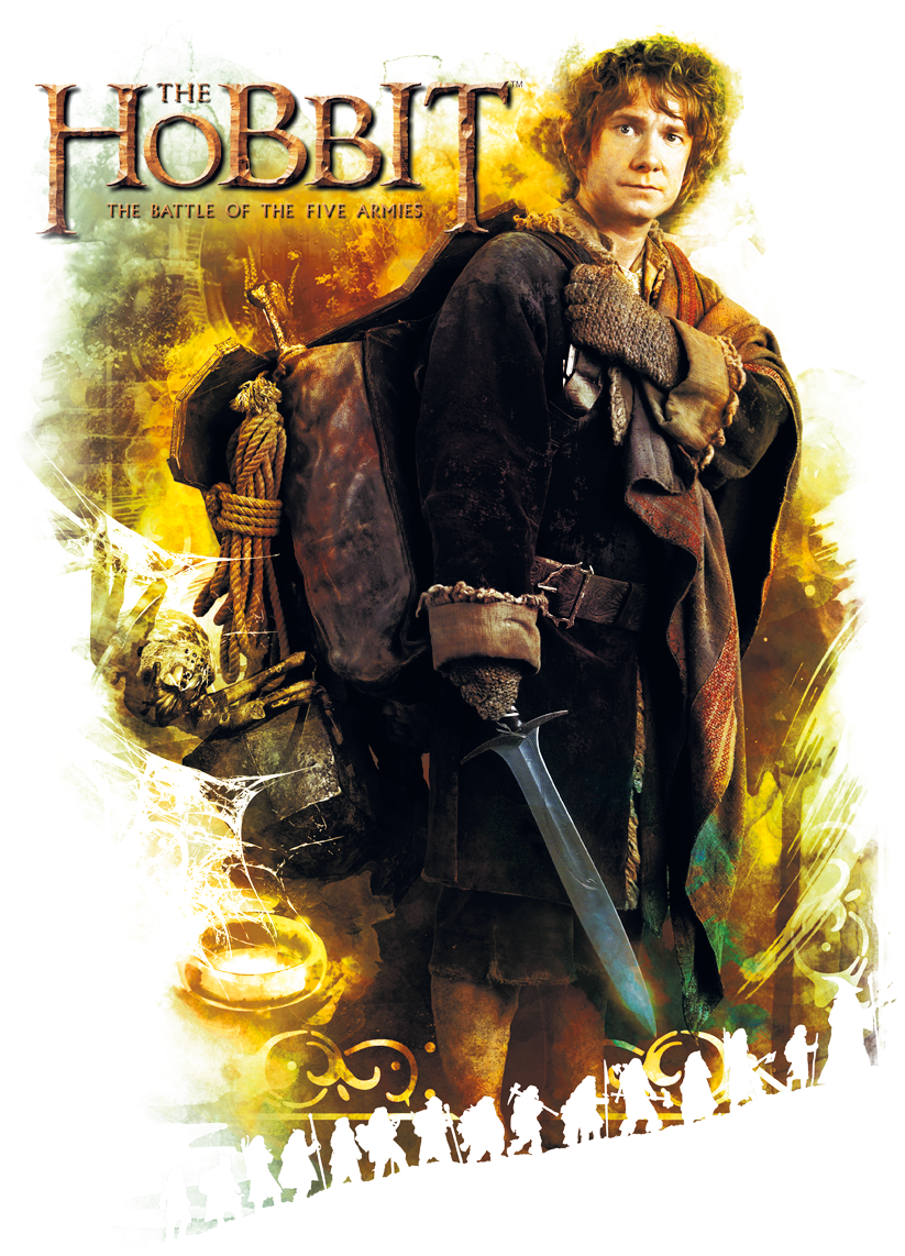 The Hobbit Bilbo Youth Hoodie - Poster (850x1191), Png Download