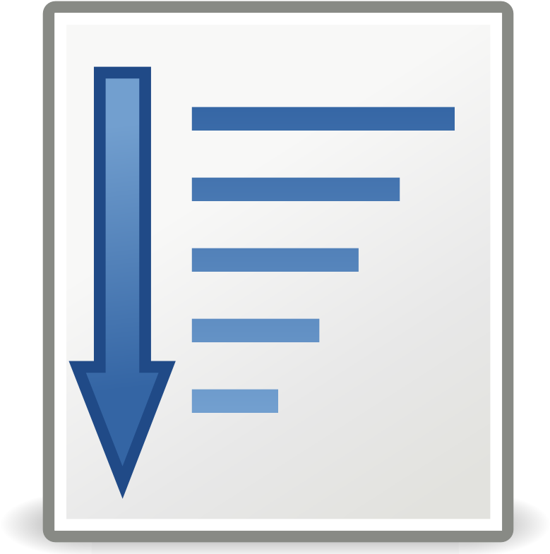 Tango Sort Descending (800x800), Png Download