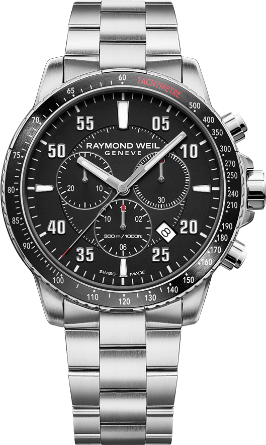 Raymond Weil Tango Black Chronograph 8570 St1 - Raymond Weil Tango Chronograph (700x1000), Png Download