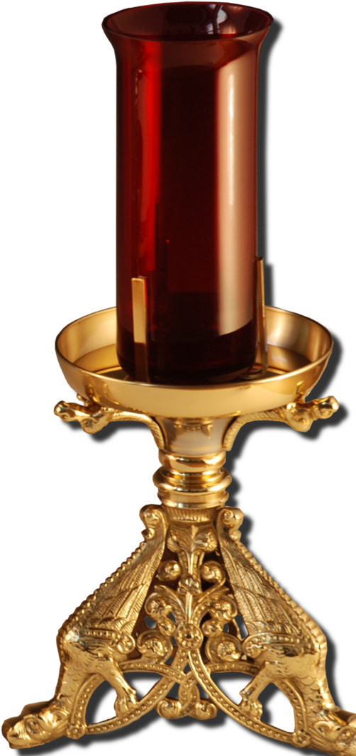 Altar Candlestick - Brass (525x1080), Png Download