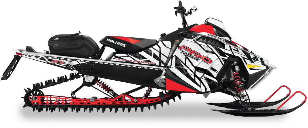 Polaris Rmk 800cc Pro Ride Snowmobile $245/day - American Flag Snowmobile Wrap (1200x493), Png Download