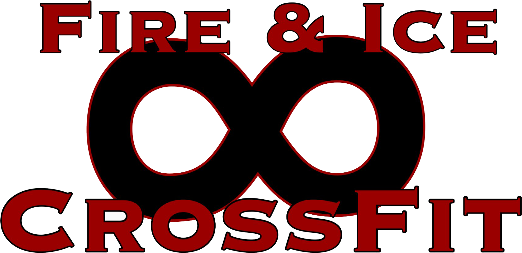 Fire And Ice Crossfit West Logo - Poster (1817x882), Png Download