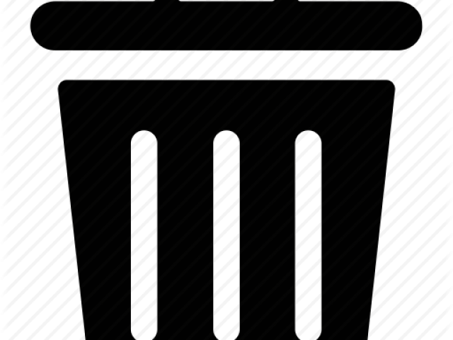 Trash Can Png Transparent Images - Black-and-white (640x480), Png Download