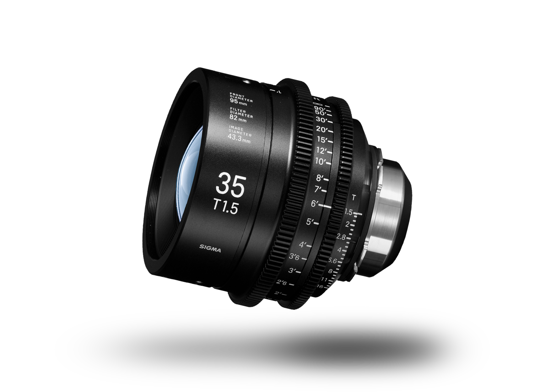 Sigma Cine 35mm T1 - Canon Ef 75-300mm F/4-5.6 Iii (2000x1385), Png Download