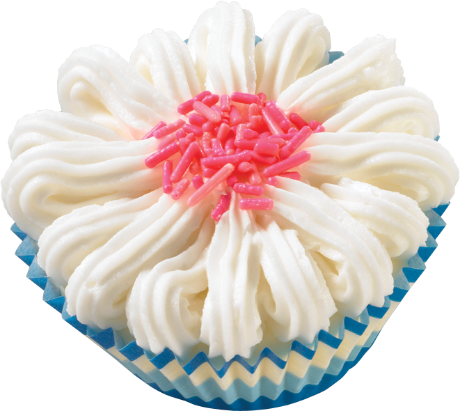 Pink Flower Ice Cream Cupcake - Ice Cream Cupcakes (704x633), Png Download