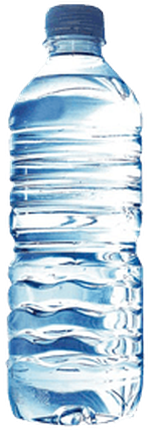Water Bottled Mineral Fizzy Drinks Free Frame Clipart - Pencil Drawing Water Bottle (672x1024), Png Download