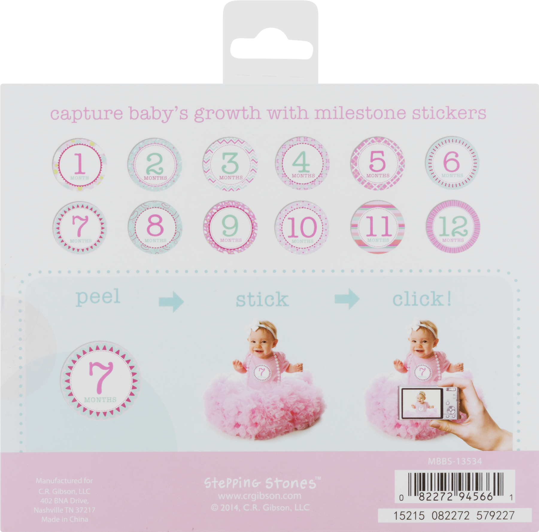 Baby Month Stickers Walmart Resume Stepping Stones - Paper (1800x1800), Png Download