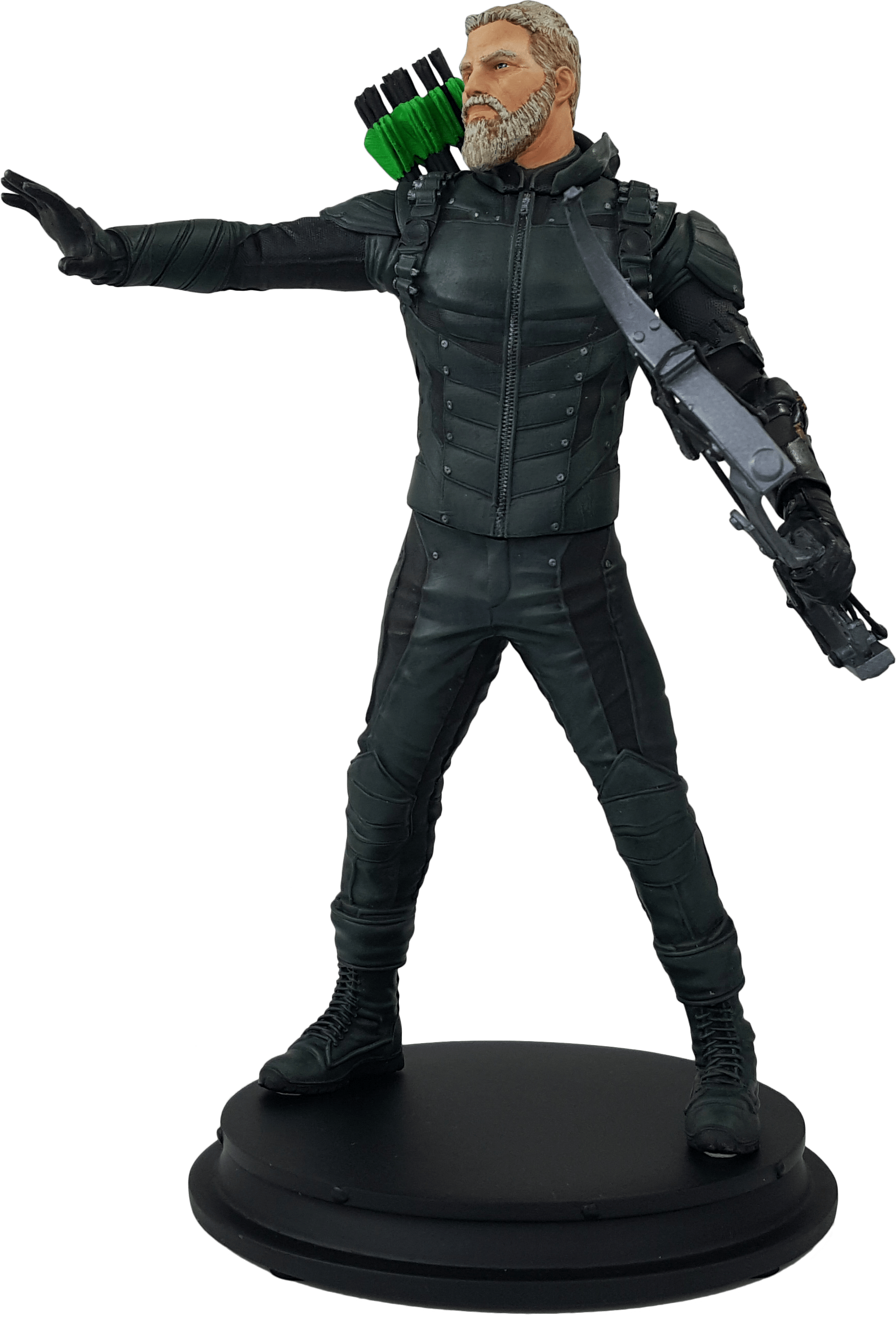 Standing Approximately 8 Inches Tall, Each Statue Is - Green Arrow Statue (1750x2573), Png Download