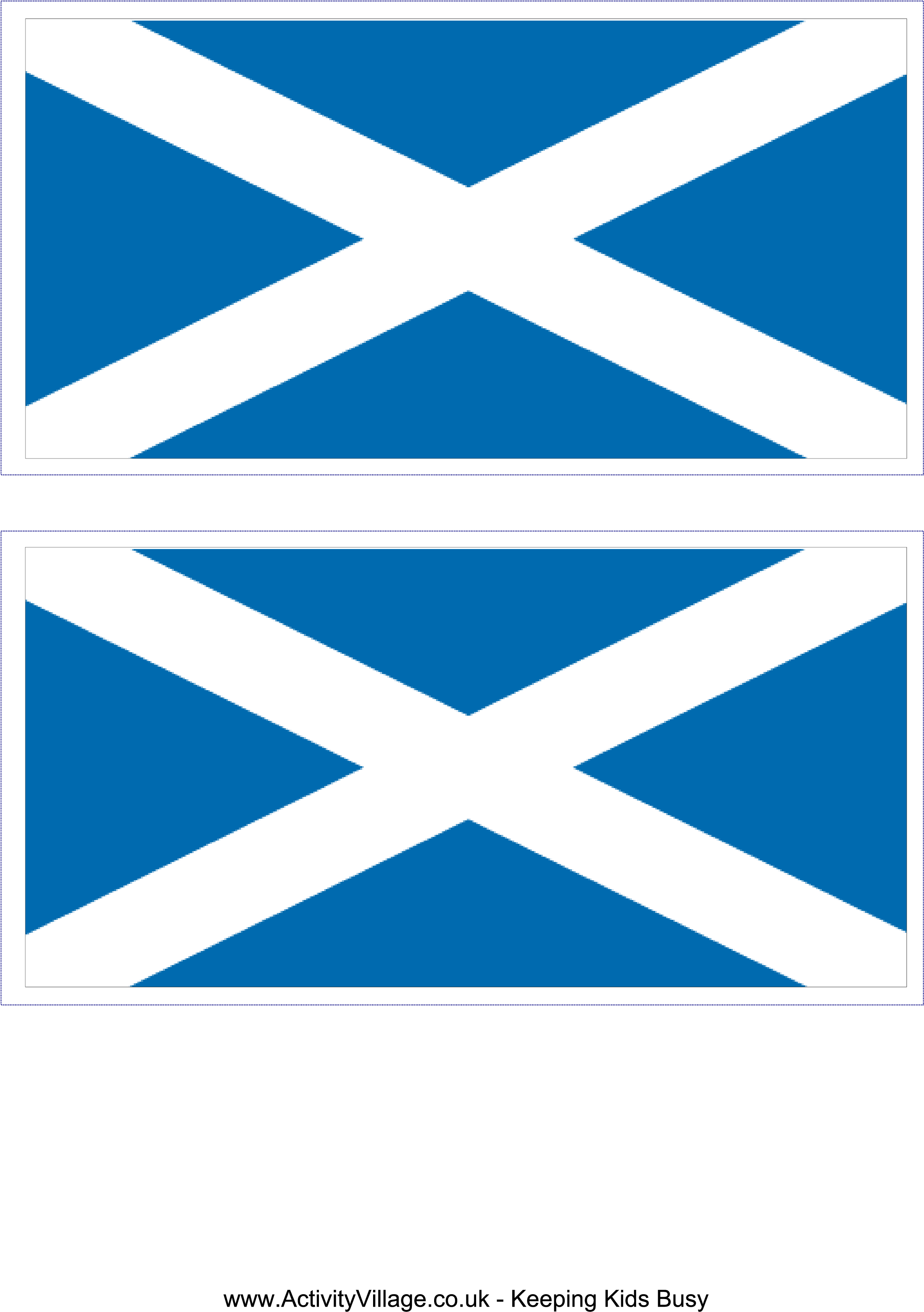 Free Printable Scotland Flag - Flag Of Scotland (2480x3508), Png Download
