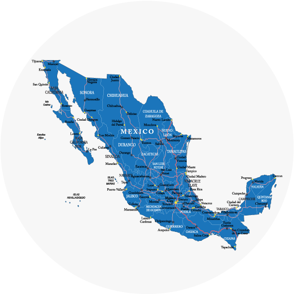 Mapa De Mexico Vector Png (600x597), Png Download