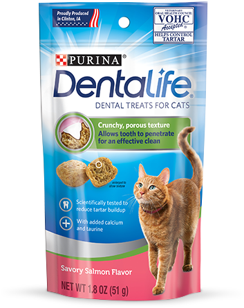Salmon Cat Dental Treats - Purina Dentalife Cat (600x600), Png Download