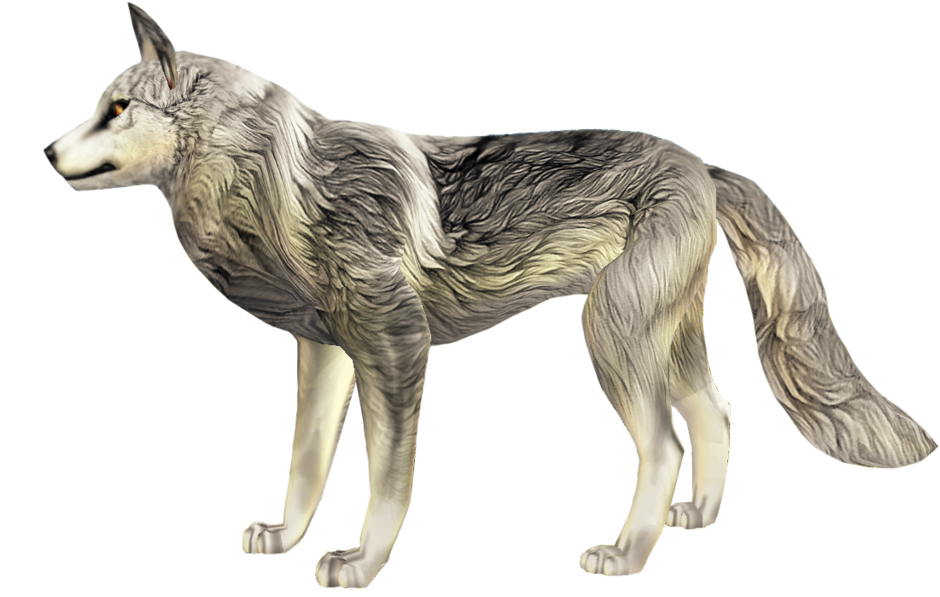 Toxic Red Wolf's Fur Textures - Kunming Wolfdog (1024x640), Png Download