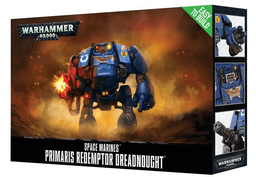 Games Workshop Space Marines Easy To Build Primaris - Primaris Dreadnought 4e (920x950), Png Download