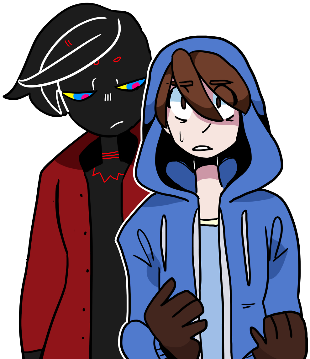 “new Ocs I Realized Halfway Thru Drawing It Looked - Cartoon (1280x1173), Png Download