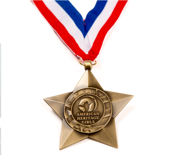 Stars & Stripes - Gold Medal (1440x524), Png Download