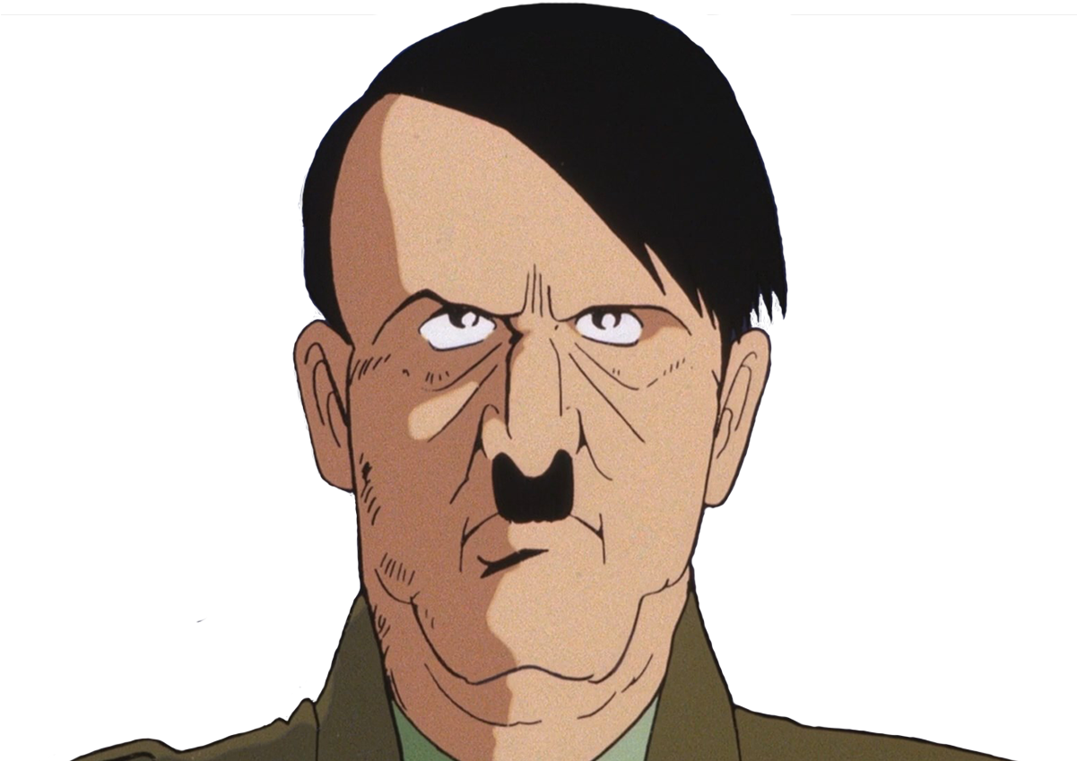 Sticker Risitas Hitler Lupin Lupin Iii Frites Nazi - Cartoon (1200x900), Png Download