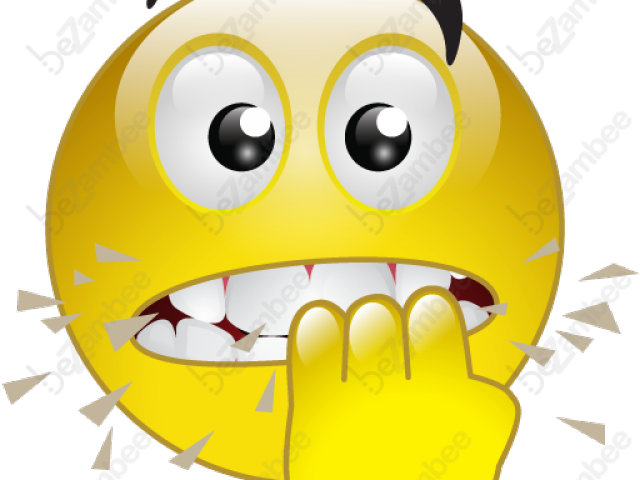 Nervous Emoticon (640x480), Png Download