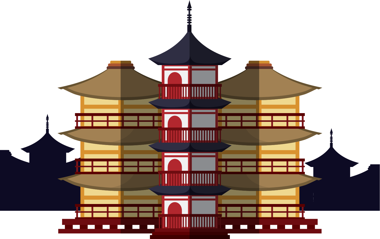Download Landmark Clipart Japanese - Japanese Temple Clipart Png PNG Image ...