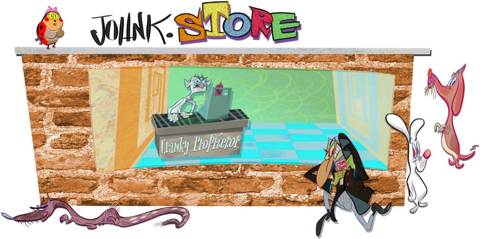 John K - Store - Cartoon (999x495), Png Download