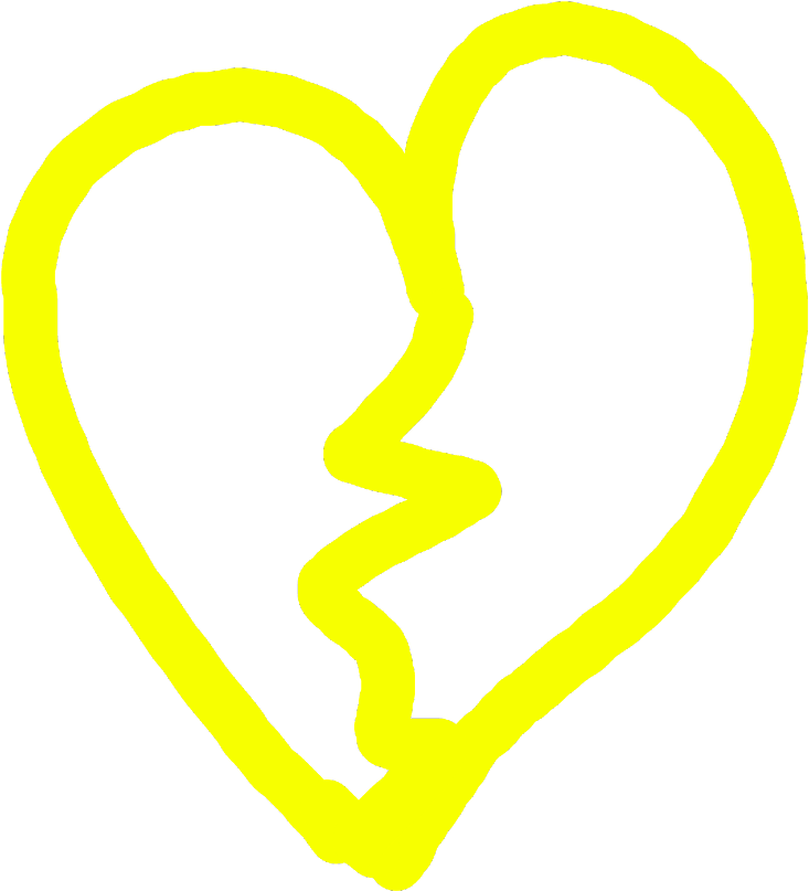 #amarillo💛 #corazon #corazonroto #sad #trapp - Heart (1024x1024), Png Download