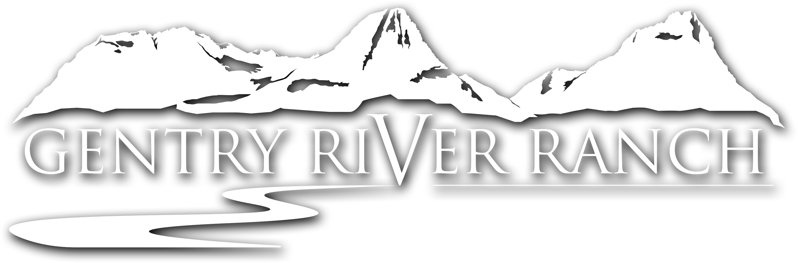 Cabins On The River - Graphic Design (3217x1062), Png Download