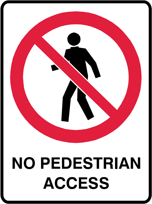 Brady Prohibition Signs - Symbol Of No Entry (800x800), Png Download