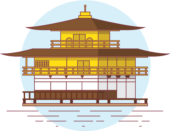 Kyoto Pins-05 - Architecture (750x750), Png Download