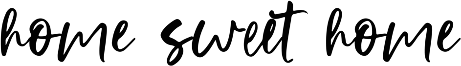 Home Sweet Home Decal - Calligraphy (1024x1024), Png Download