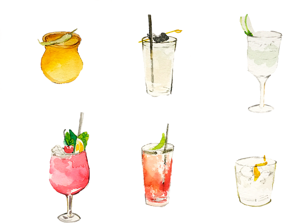Drinksspread - Cocktail Illustration (1000x750), Png Download