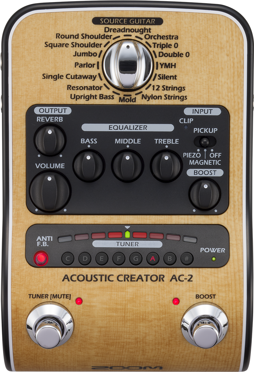 Zoom Ac 2 Acoustic Creator (1081x1500), Png Download