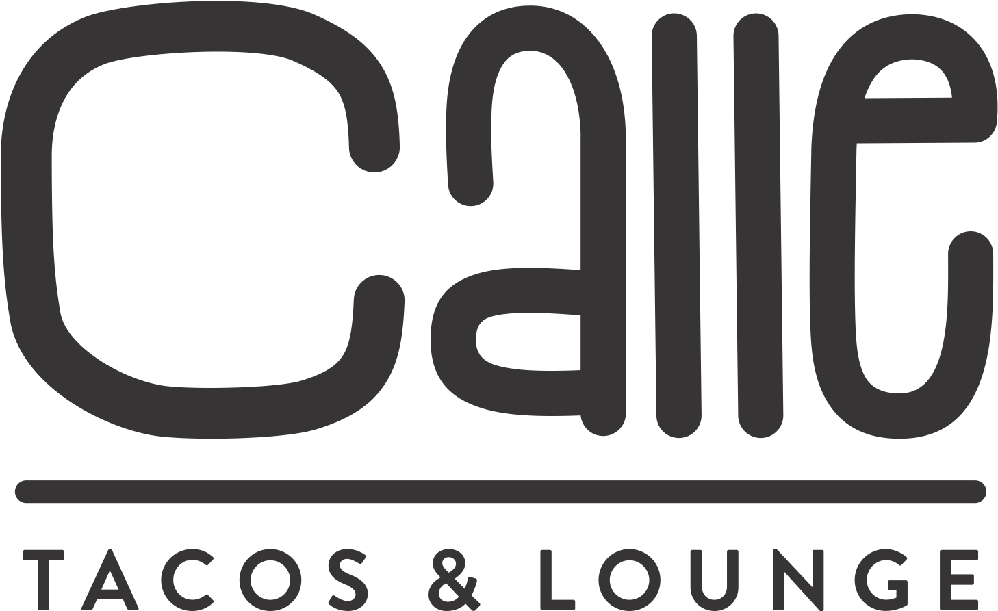Calle Taco Lounge - Black-and-white (1607x1042), Png Download