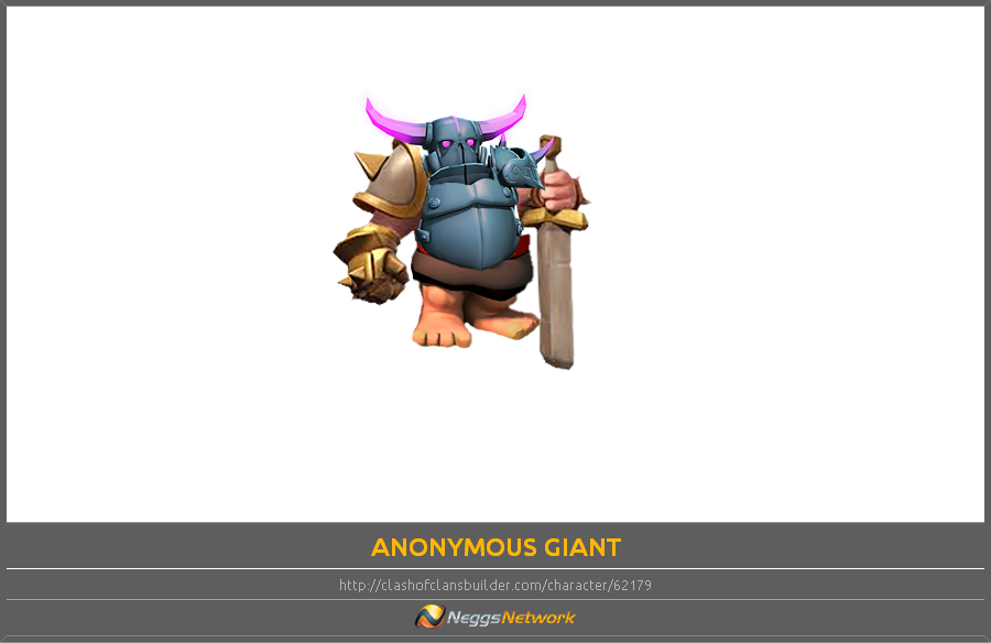 Anonymous Giant Character - Clash Of Clans (900x584), Png Download
