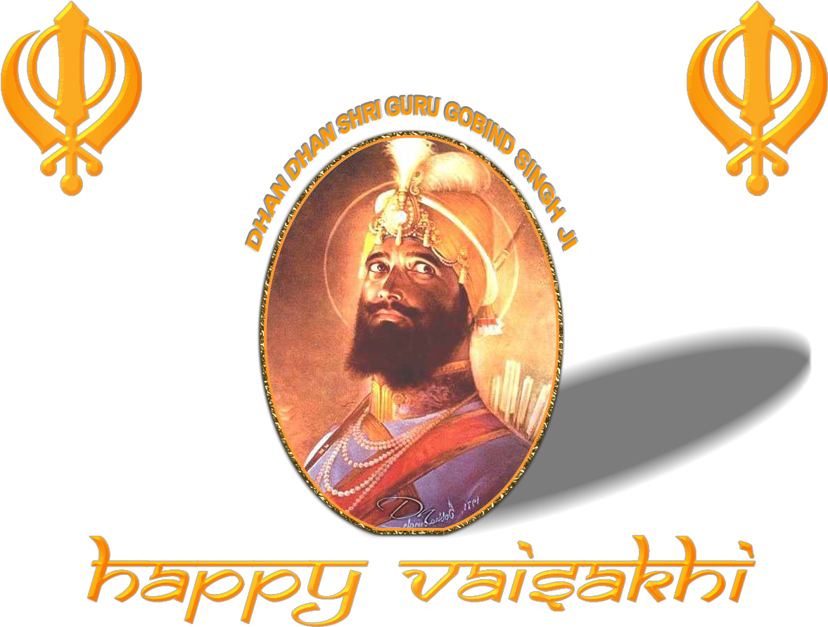 Happy Vaisakhi - Guru Gobind Singh Diwali (1280x960), Png Download