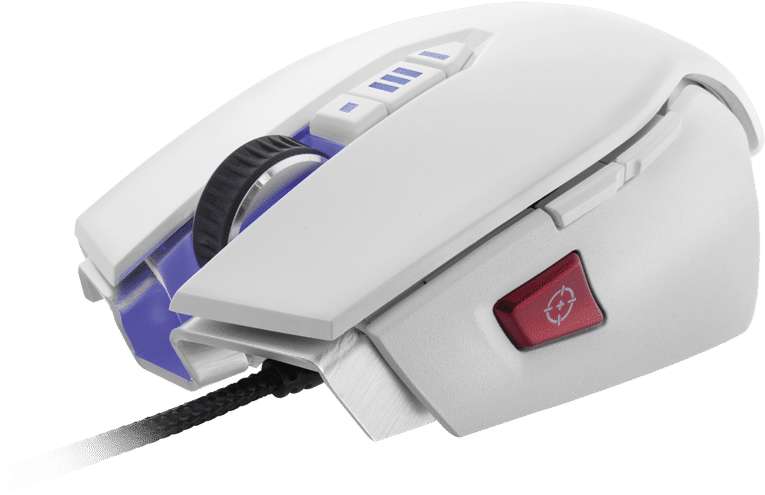 Corsair Vengeance M65 Fps Laser Gaming Mouse Review - Corsair Gaming Mouse White (800x546), Png Download