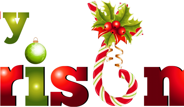 Merry Christmas Text Clipart Microsoft - Merry Christmas Vector Transparent (640x480), Png Download