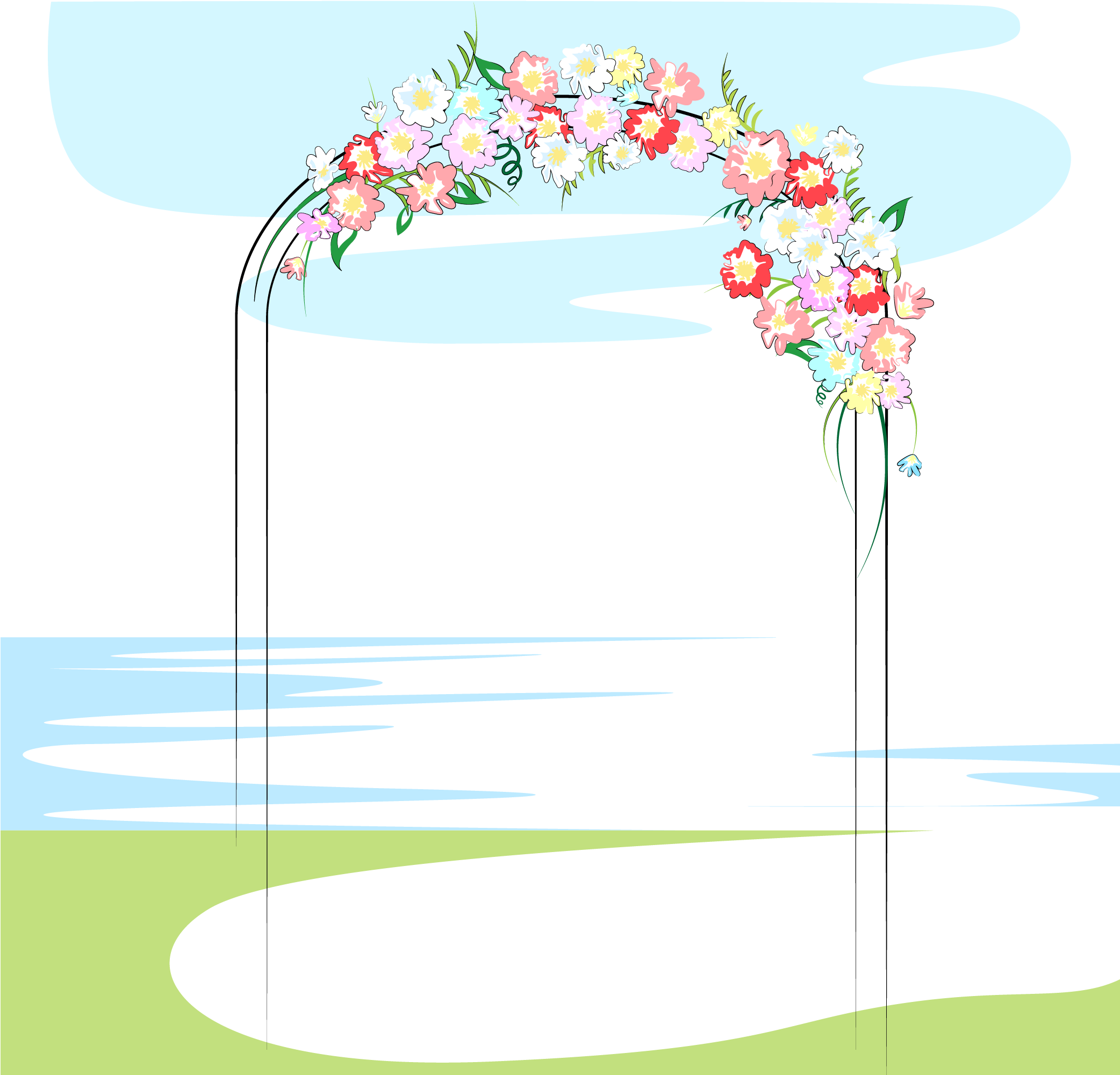 Grounds Marriage Cartoon Illustration Wedding Free - Graphic Design (2083x2083), Png Download