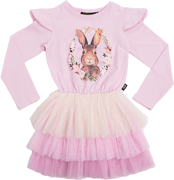 Rock Your Kid Some Bunny Tiered Circus Dress - Girl (700x700), Png Download