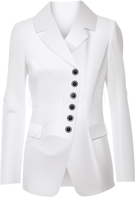 Free Png Female White Jacket Png Images Transparent - Blazer Jacket Png (480x698), Png Download