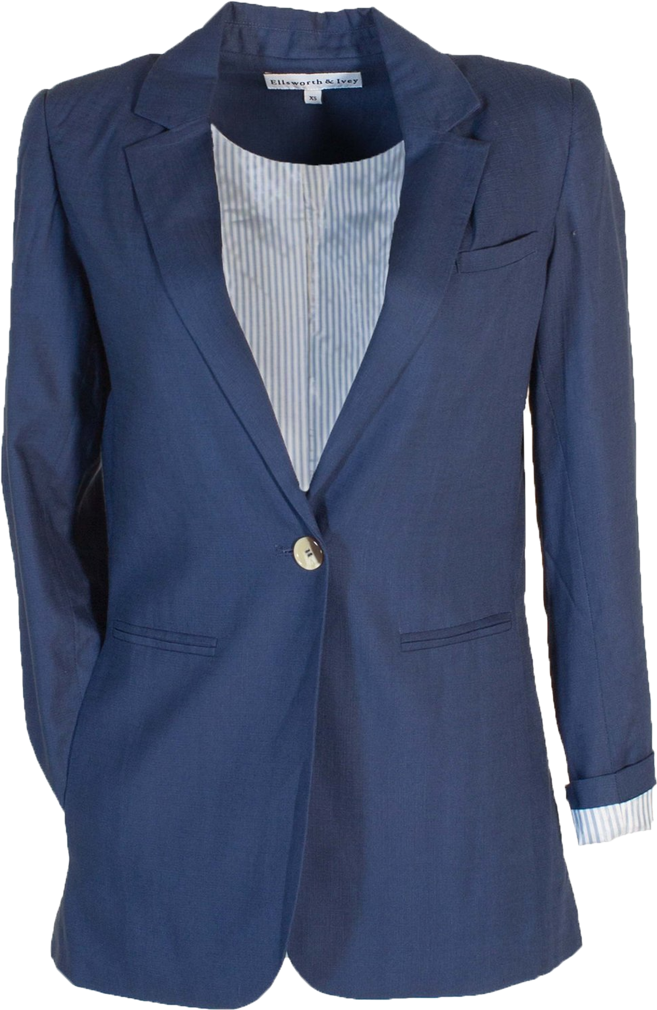 Ellsworth And Ivey Spring Linen Blazer Navy V=1552671758 - Formal Wear (3000x4000), Png Download