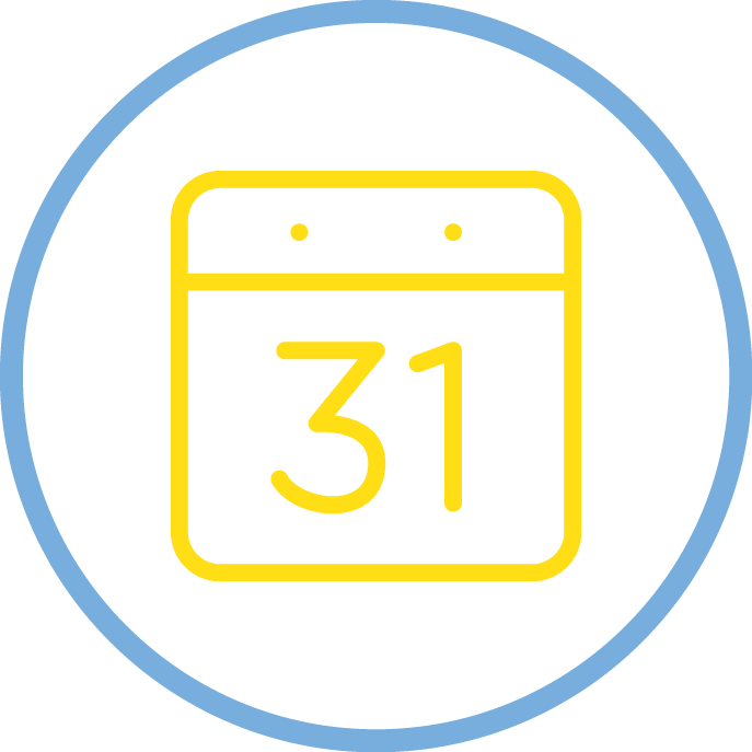 Calendar - Circle (687x687), Png Download