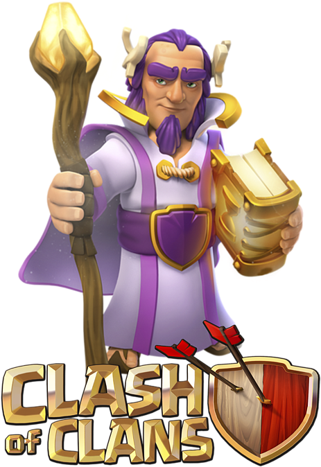 Bleed Area May Not Be Visible - Clash Of Clans Grand Warden (489x700), Png Download