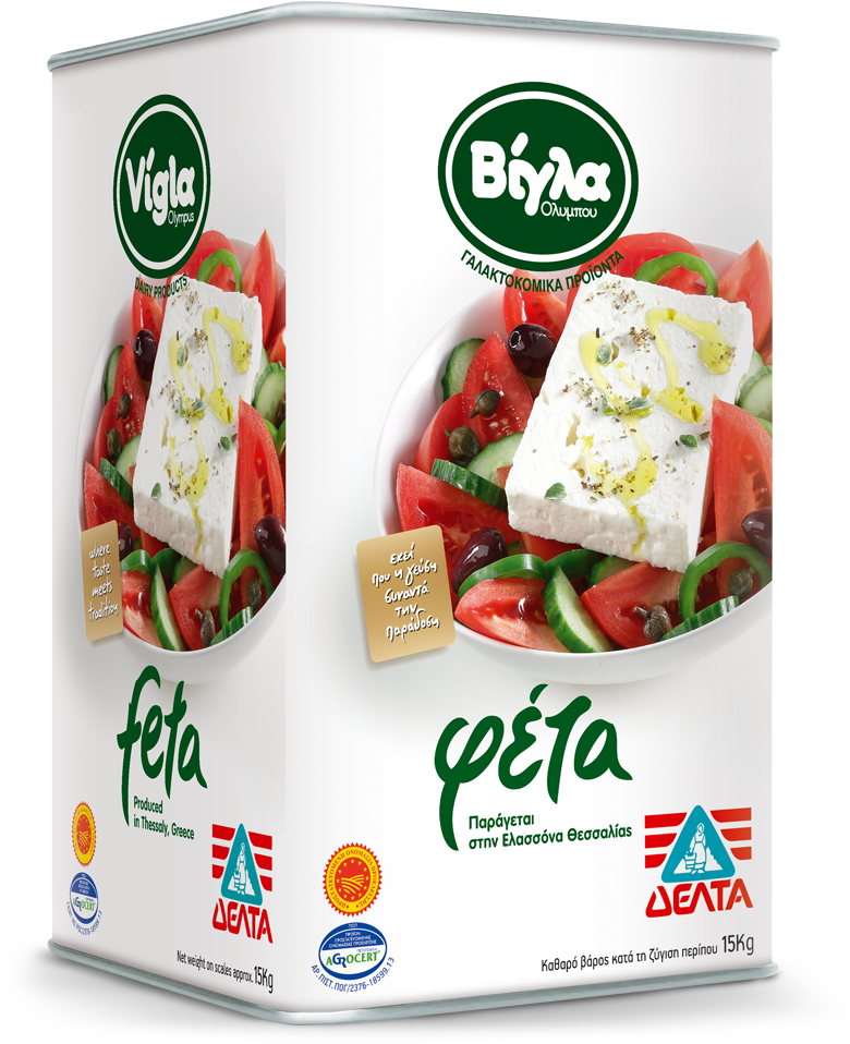 Delta Vigla Feta Pdo Container ̴15kg - Feta (800x1180), Png Download