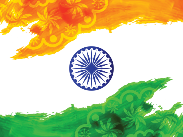India Flag Clipart Flag Png - Transparent India Flag Png (640x480), Png Download