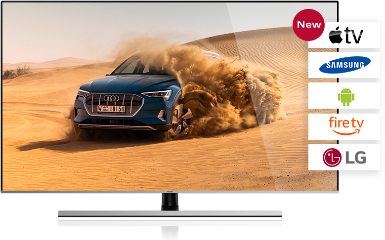 Smart Tv - Audi E Tron Desert (824x494), Png Download