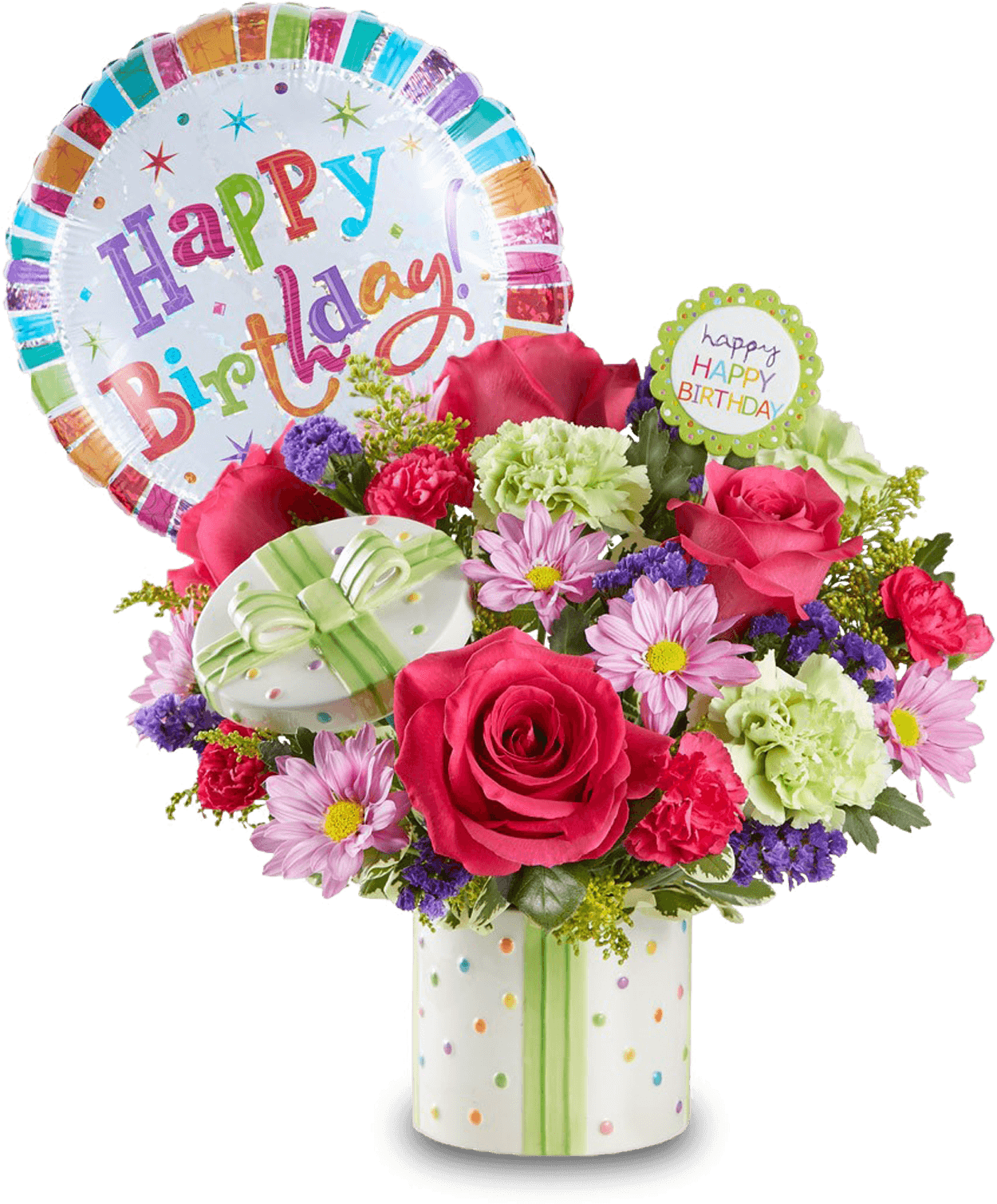 1 800 Flowers - Happy Birthday Fresh Flowers (1820x1820), Png Download