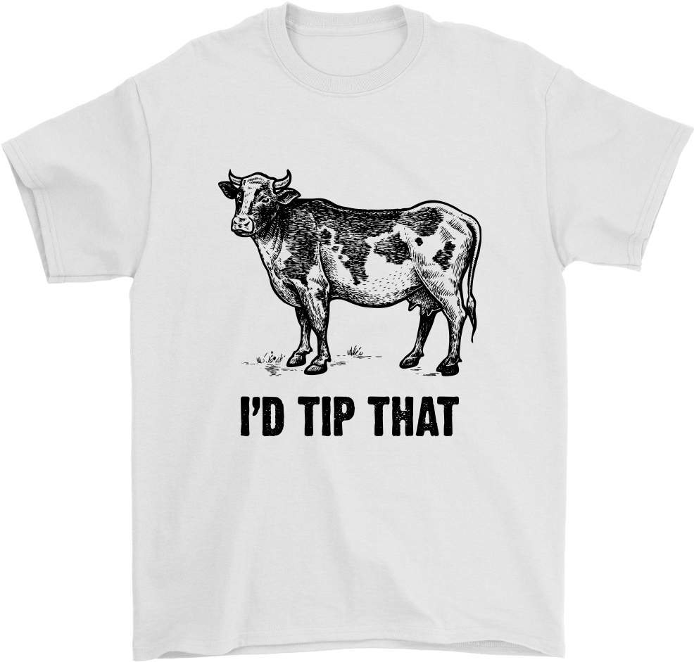I'd Tip That Cow - Livestock (1000x1000), Png Download