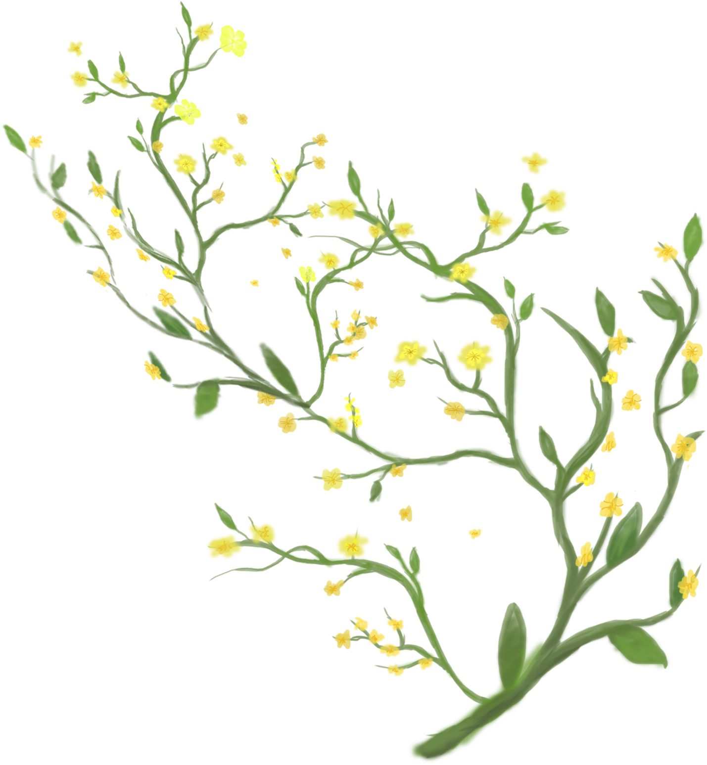 Flowers Fresh Leaves Png And Psd - Vector Graphics (2000x2000), Png Download