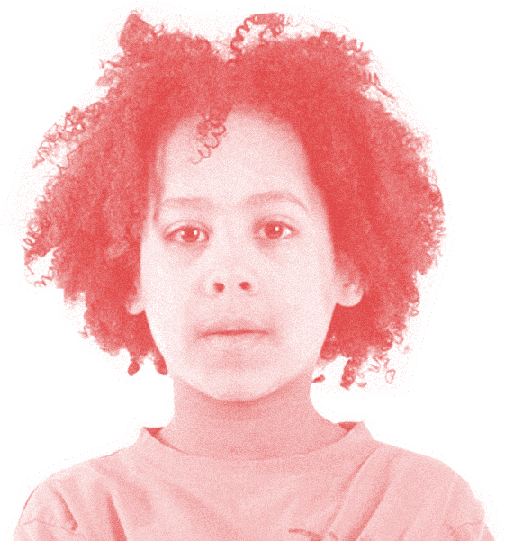 R233 Boy Afro Pinkred 600px - Red Hair (700x600), Png Download